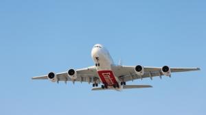 Passenger Aircraft, Airplane, A380, Blue Sky wallpaper thumb