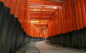 Japan Architecture Torii Japanese Fushimi Inari Shrine wallpaper thumb