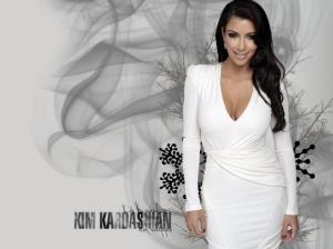 Kim Kardashian White Dress wallpaper thumb