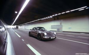 Porsche Tunnel Motion Blur HD wallpaper thumb