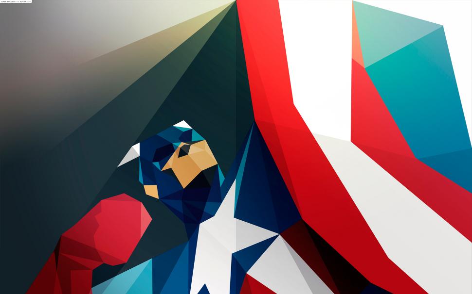 Captain America Abstract HD wallpaper,abstract HD wallpaper,cartoon/comic HD wallpaper,america HD wallpaper,captain HD wallpaper,1920x1200 wallpaper