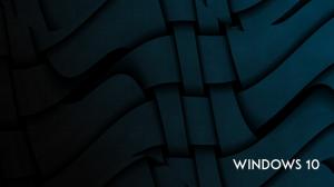 Windows 10 system, abstract curves background wallpaper thumb