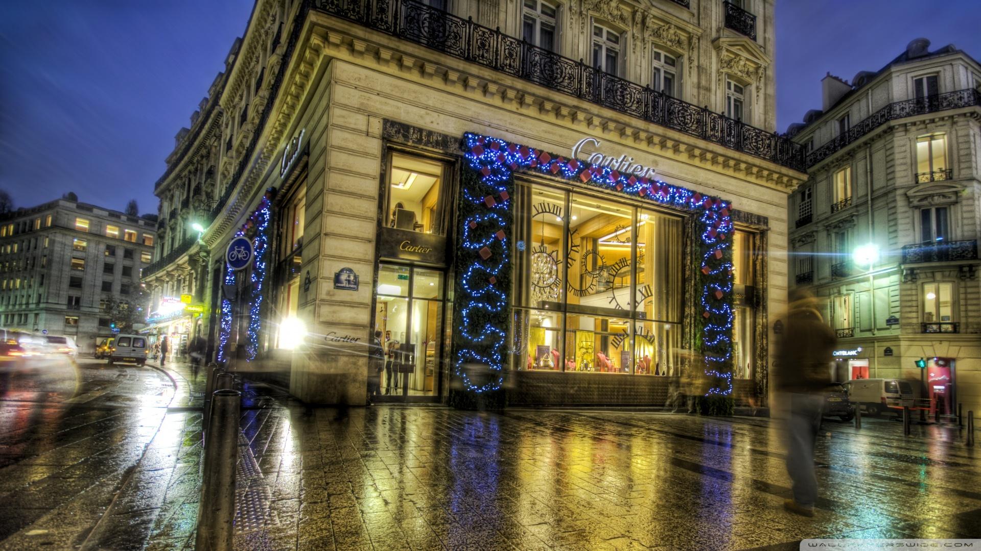 Cartier In Paris At Christmas Hdr wallpaper | travel and world | Wallpaper  Better
