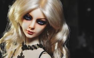 Blonde hair girl, jewelry, doll wallpaper thumb