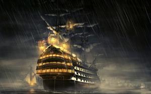 Ship On Storm  High Resolution Stock Images wallpaper thumb