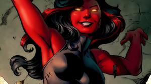 She-Hulk, Red, Illustration, Marvel Comics wallpaper thumb