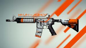 Rifle Asiimov Counter Strike Global Offensive Assimov HD wallpaper thumb