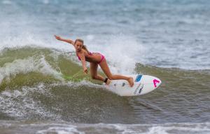 Girl surfing wallpaper thumb