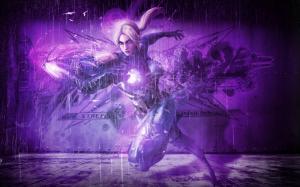 Tekken Purple Street Fighter HD wallpaper thumb