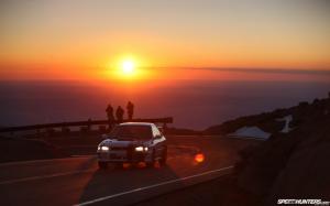 Pikes Peak Subaru Impreza WRX Sunset HD wallpaper thumb