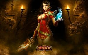 Oriental legend of the game beautiful girl wallpaper thumb
