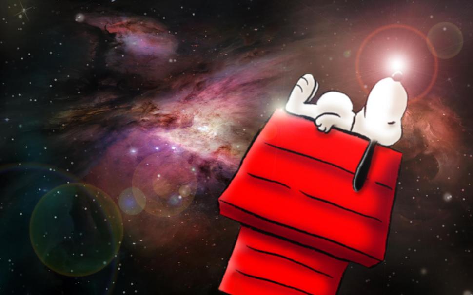 Space Time Thought...42! wallpaper,comic HD wallpaper,space HD wallpaper,cartoon HD wallpaper,snoopy HD wallpaper,peanuts HD wallpaper,charlie brown HD wallpaper,3d & abstract HD wallpaper,2000x1250 wallpaper