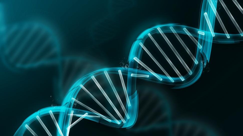 Abstract, DNA, Blue wallpaper | 3d and abstract | Wallpaper Better