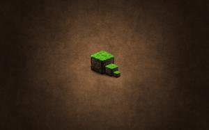 Minecraft Green Cubes wallpaper thumb