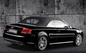 Audi RS 4 Cabriolet Black Rear And Side 2008 wallpaper thumb