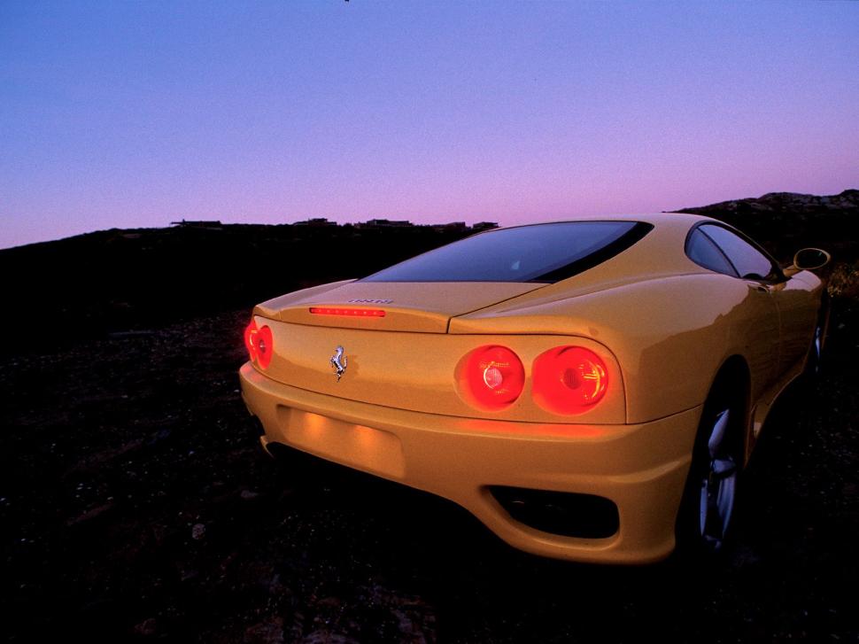 Ferrari 360 Modena Yellow Rear wallpaper,ferrari wallpaper,modena wallpaper,cars wallpaper,1600x1200 wallpaper