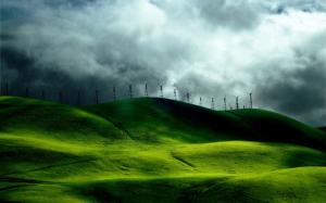 Wind Farm On Green Hills wallpaper thumb