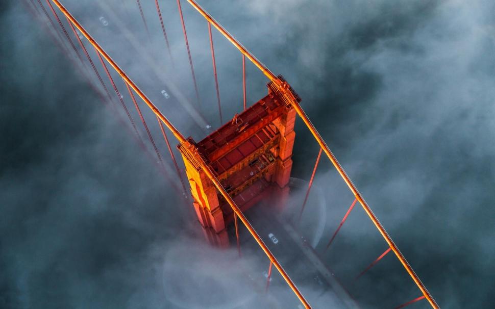Golden Gate Bridge From Above wallpaper,USA HD wallpaper,1920x1200 wallpaper
