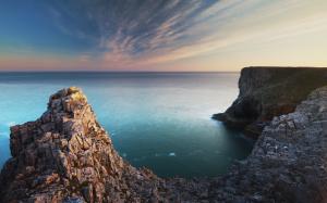 Pembroke, south Wales, coast, sea, rocks wallpaper thumb