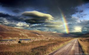 Afternoon Rainbow Iceland wallpaper thumb