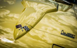 Chevrolet Classic Car Classic Yellow Corvette HD wallpaper thumb