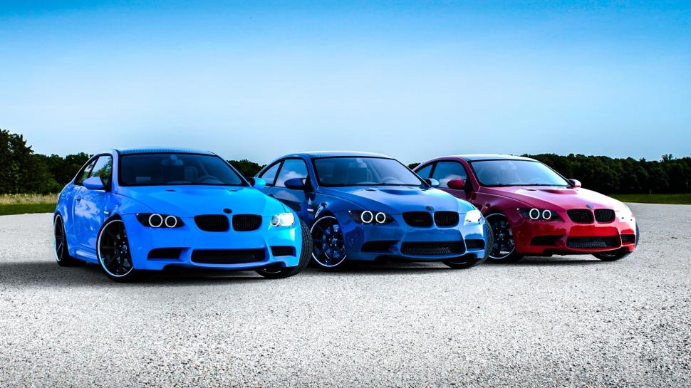 BMW M3 E92, red blue cars wallpaper,BMW HD wallpaper,Red HD wallpaper,Blue HD wallpaper,Cars HD wallpaper,1920x1080 wallpaper