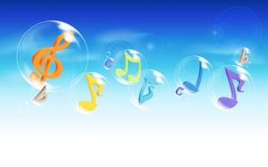 Music Notes in The Air wallpaper thumb