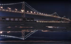 The Bay Bridge Reflecting wallpaper thumb