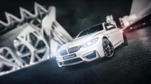 BMW M4 Coupe F82 white car front view wallpaper thumb