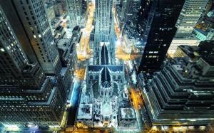 Night of New York City Manhattan wallpaper thumb