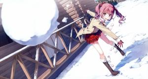 Anime Girls, Kurumi, Kantoku, Original Characters, Kantoku, Snow wallpaper thumb