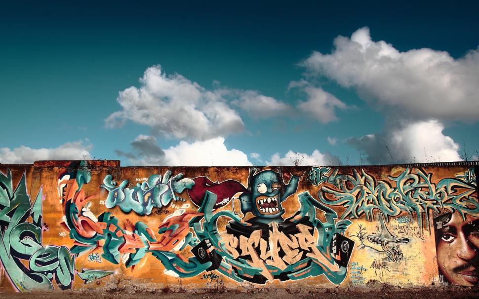 Graffiti Wall wallpaper,animation HD wallpaper,drawings HD wallpaper,2560x1600 wallpaper