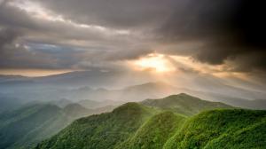 Hill, Alone, Clouds, Sun Rays, Landscape, Photography, Nature wallpaper thumb