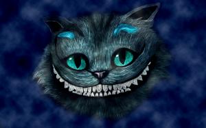 Alice in Wonderland, smiling Cheshire Cat wallpaper thumb