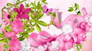 Flowers So Pink wallpaper thumb
