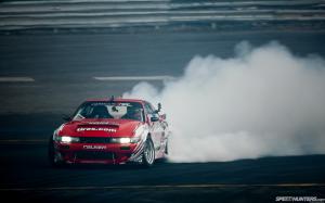 Nissan Silvia Drift Smoke HD wallpaper thumb