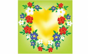 Floral Heart wallpaper thumb