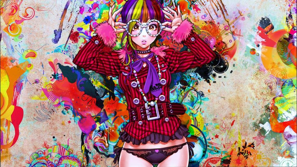 Colorful Anime HD wallpaper,digital/artwork wallpaper,anime wallpaper,colorful wallpaper,1600x900 wallpaper