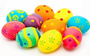 Many Colorful Easter Eggs wallpaper thumb