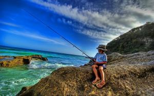 Fishing Boy wallpaper thumb