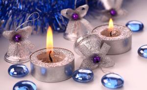 candles, bells, christmas decorations, tinsel, attributes, christmas, new year, holiday wallpaper thumb