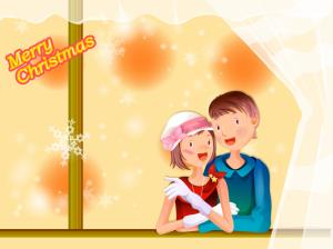 Merry Christmas With Love HD wallpaper thumb