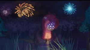 Drawing Monster Creature Fireworks HD wallpaper thumb