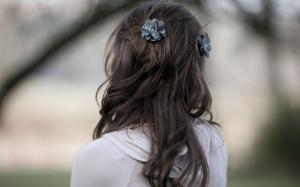 Flowers hairstyling wallpaper thumb