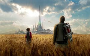 Tomorrowland, Movie, Men, George Clooney, Children, Yellow Field wallpaper thumb