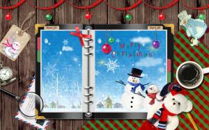 Snowman Christmas Card wallpaper thumb