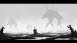 Creatures in the deserted forest wallpaper thumb