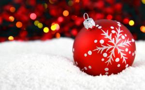 Christmas Ball Snowflake Bokeh New Year wallpaper thumb