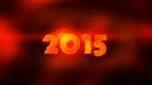 2015 New Year, red fire wallpaper thumb