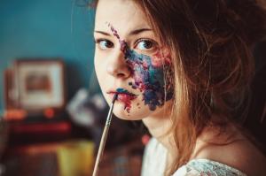 Woman, Face, Face Painting wallpaper thumb